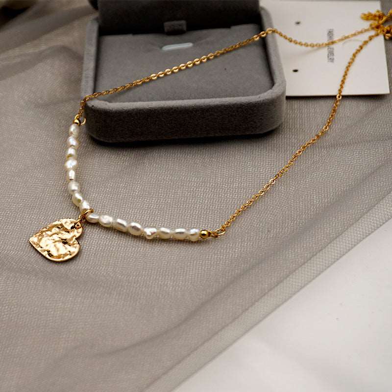 Women's Pearl Chain Necklace with Pendant - ChoreGirl