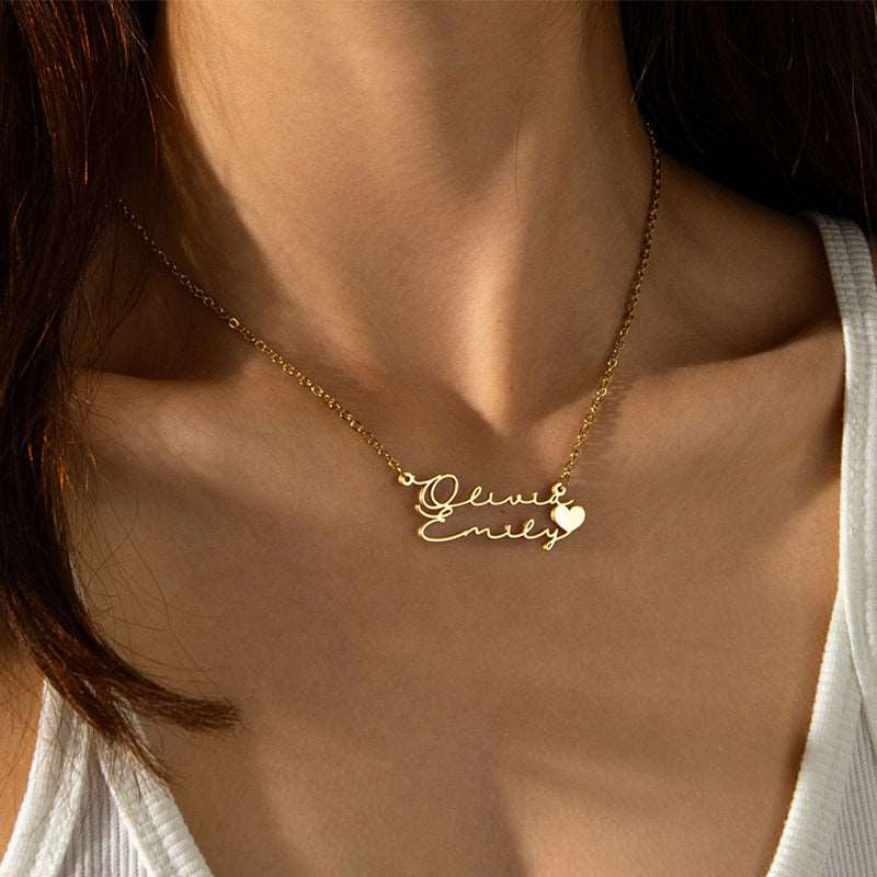 Women's Custom Name Stainless Steel Necklace | PERSONALIZED - ChoreGirl