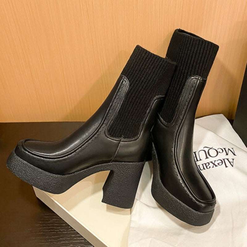 Women's Platform Ankle Boots - ChoreGirl