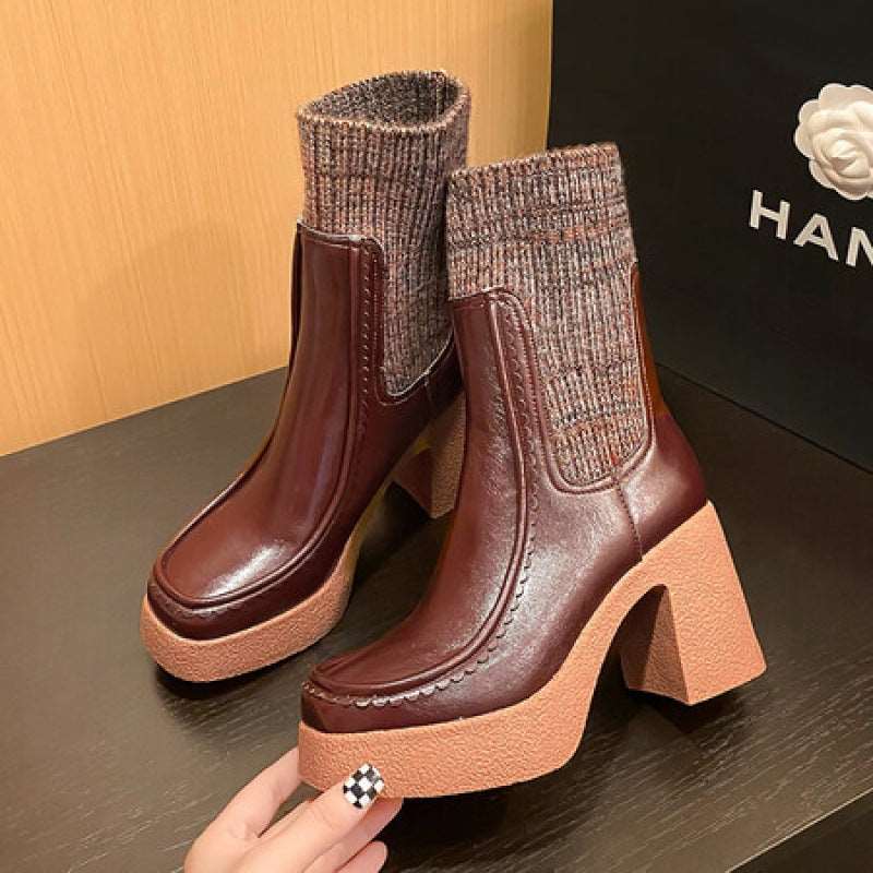 Women's Platform Ankle Boots - ChoreGirl