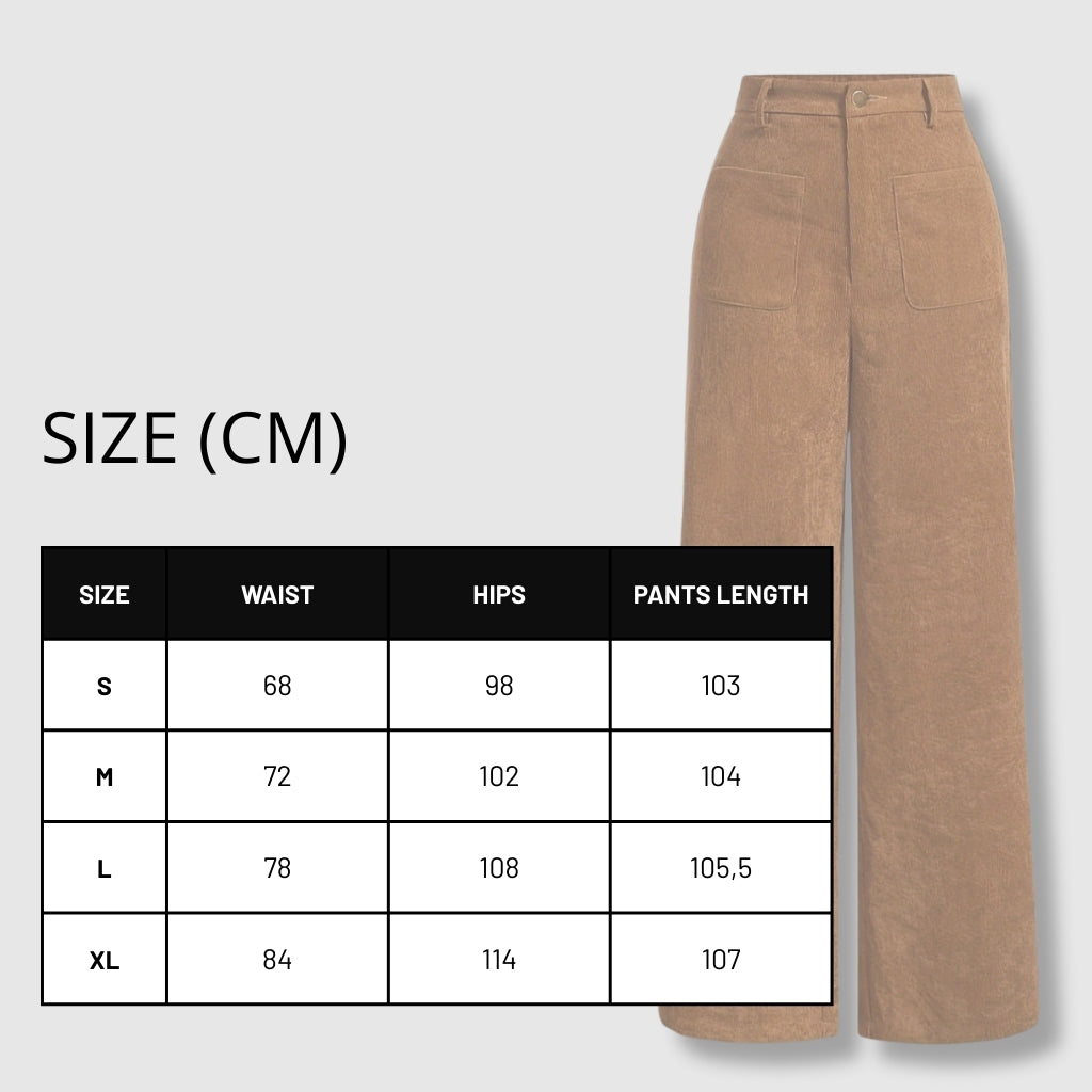 Women's Retro Corduroy Straight-leg Loose Trousers - ChoreGirl