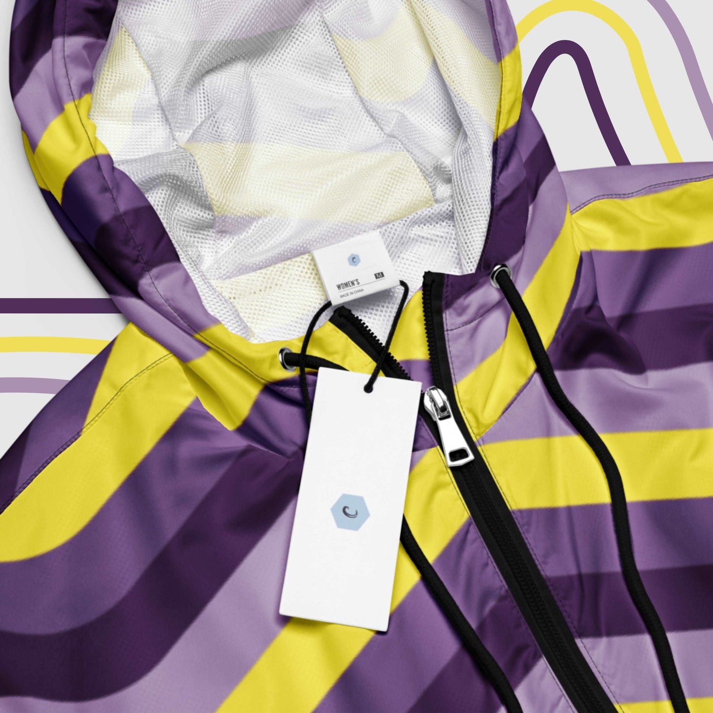 Custom Women’s Retro Cropped Windbreaker Jacket | PERSONALIZED - ChoreGirl