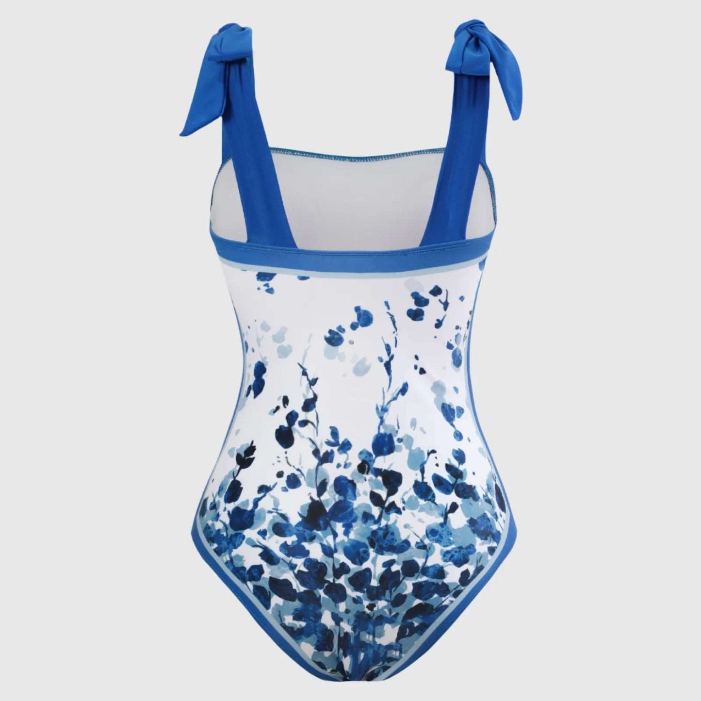 Women's Retro One-piece Swimsuit and Cover-up Scarf Set - ChoreGirl