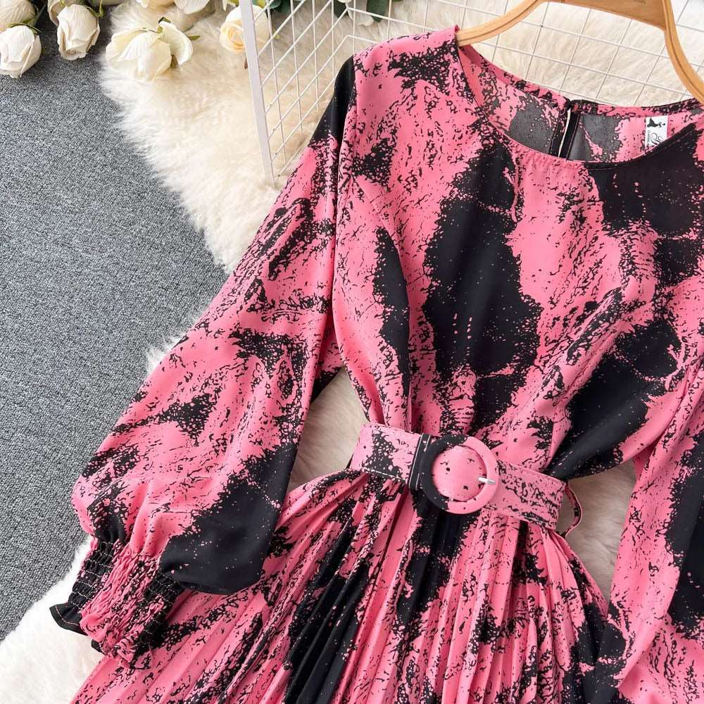 Women's Retro Pleated Dress - ChoreGirl