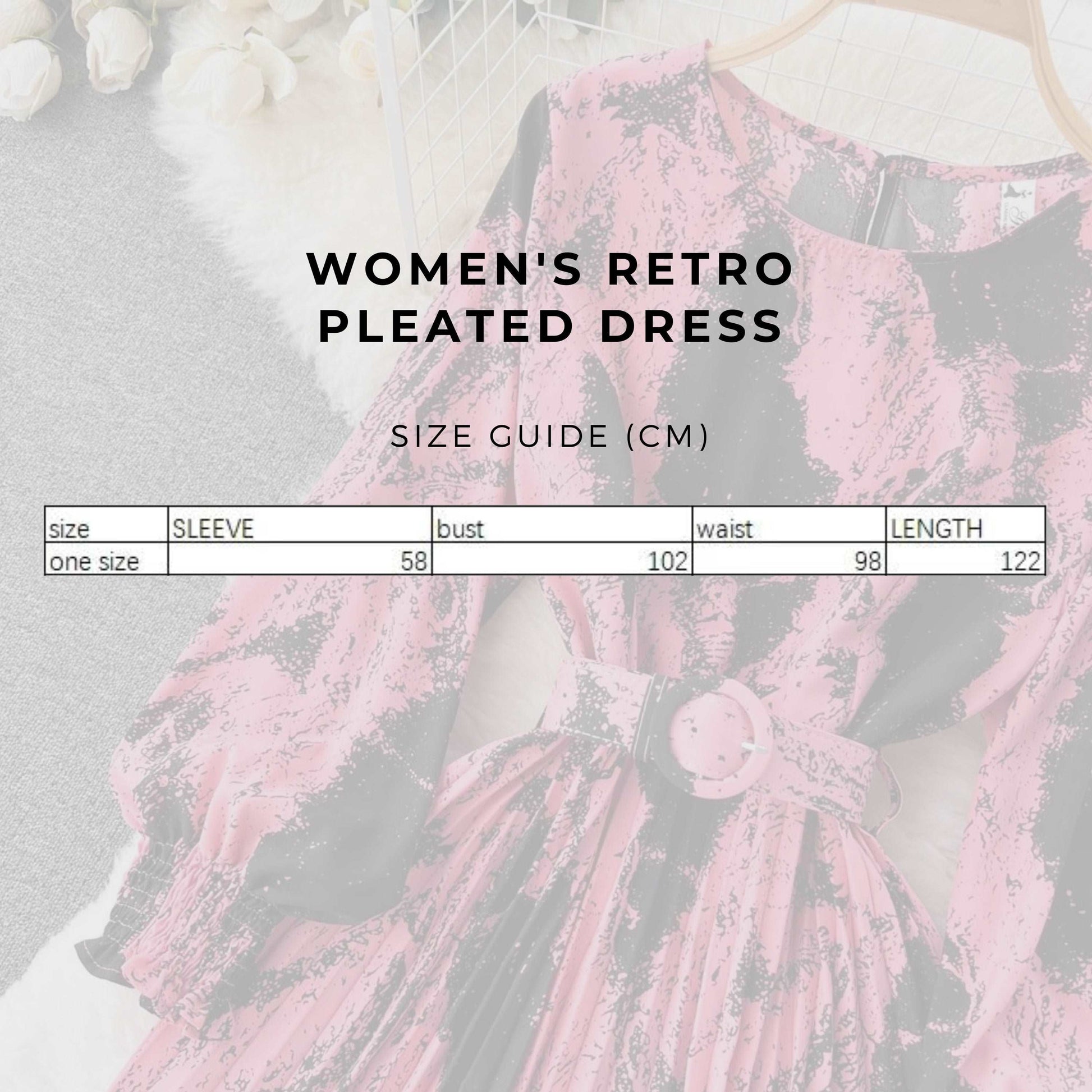 Women's Retro Pleated Dress - ChoreGirl