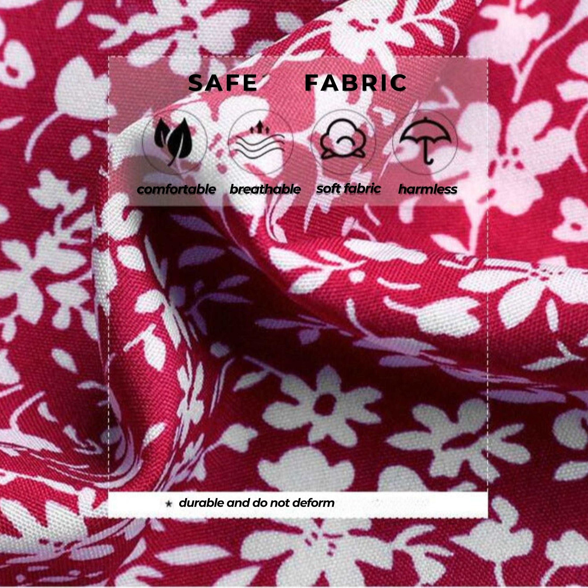 Women's Retro Style High Waist Round Neck Floral Dress - ChoreGirl