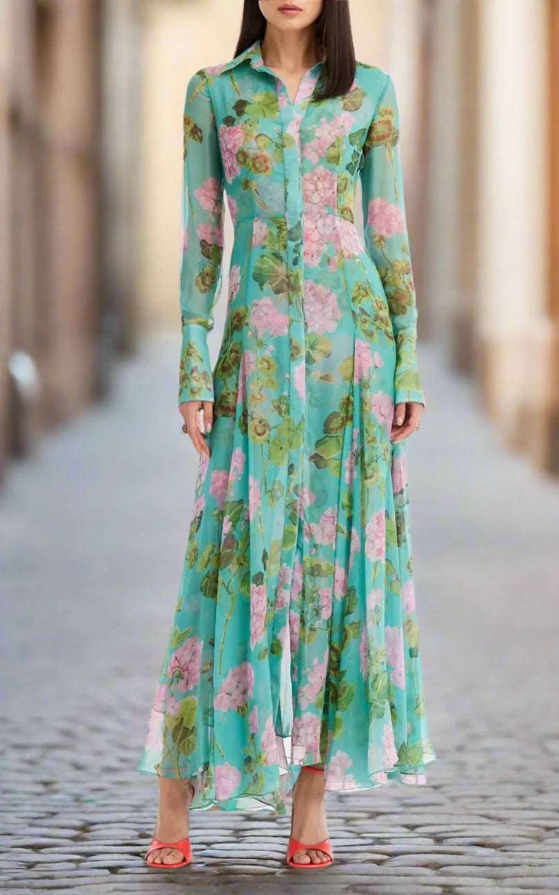 Women's Romantic Long Shirt Dress - ChoreGirl