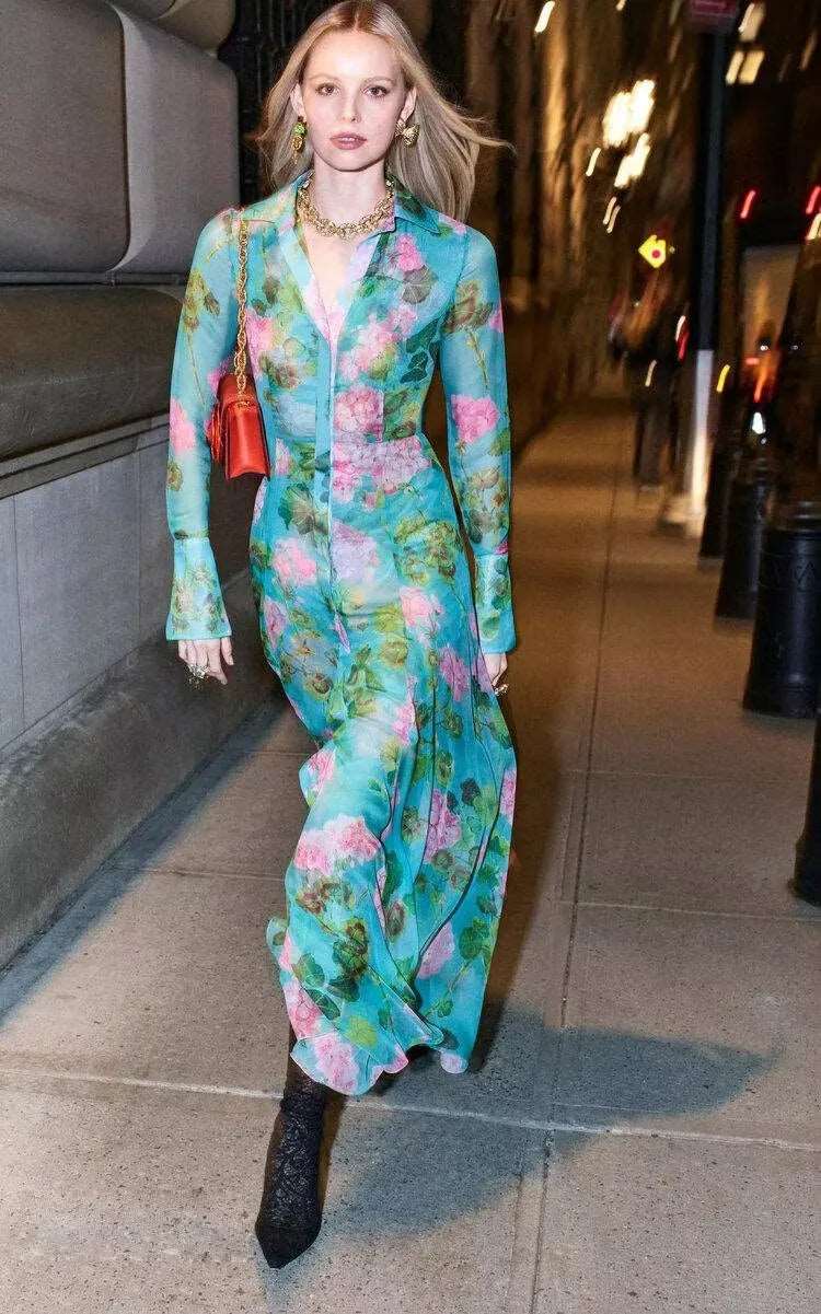 Women's Romantic Long Shirt Dress - ChoreGirl