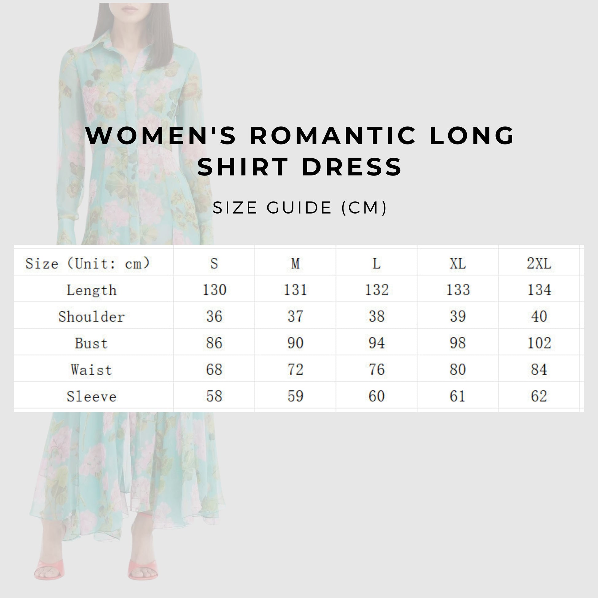 Women's Romantic Long Shirt Dress - ChoreGirl