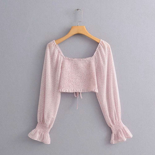 Women's Romantic Style Crop-Top - ChoreGirl
