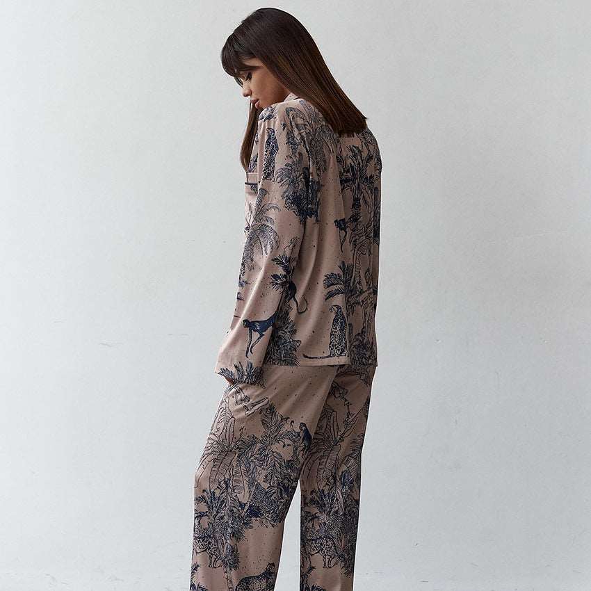 Women's Satin Two Piece Pajamas Set - ChoreGirl