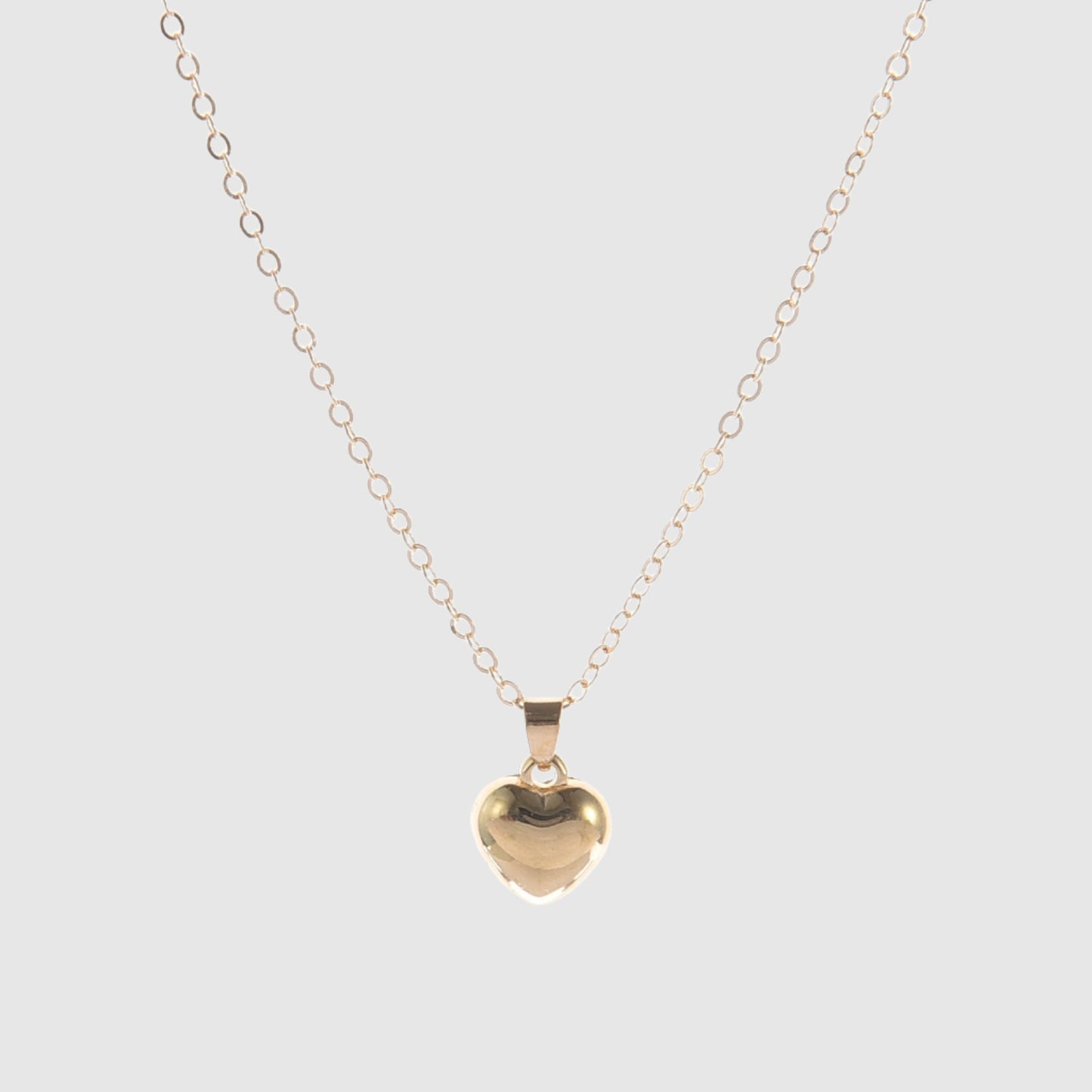 Women's Simple Copper Peach Heart Necklace - ChoreGirl