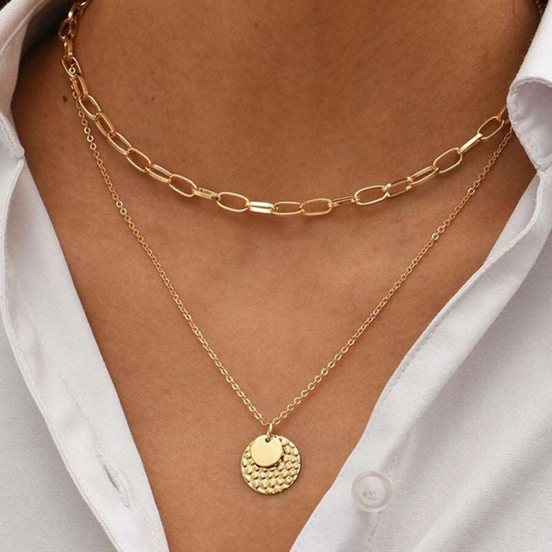 Women's Simple Metal Multi-layer Necklace - ChoreGirl