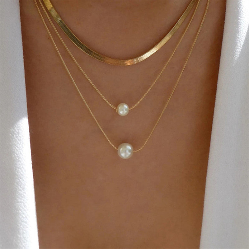 Women's Simple Metal Multi-layer Necklace - ChoreGirl