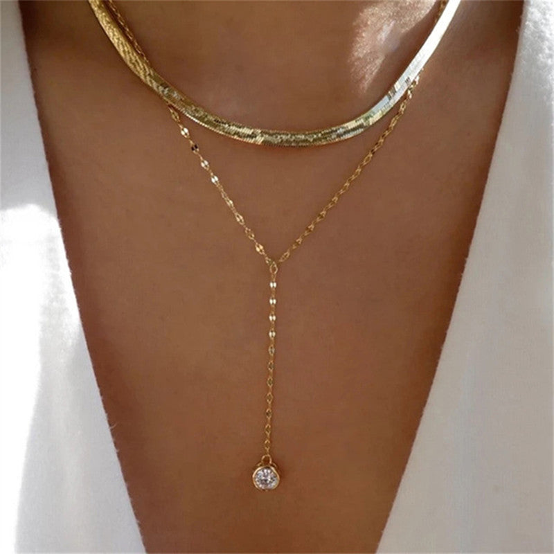 Women's Simple Metal Multi-layer Necklace - ChoreGirl
