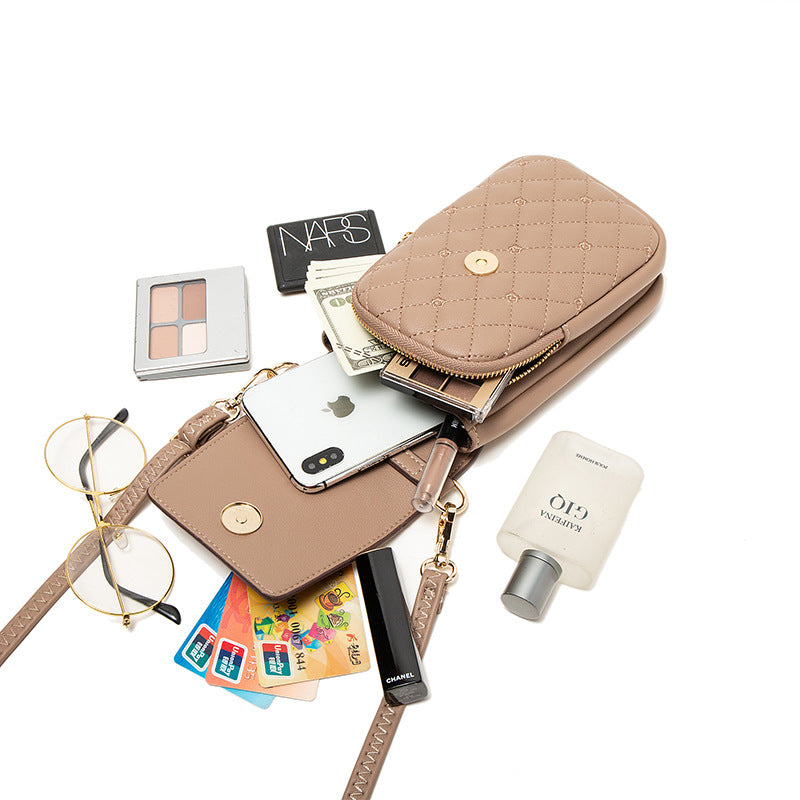 Women's Simple Multifunctional Crossbody Mobile Phone Bag - ChoreGirl