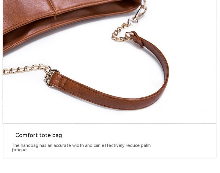 Women's Simple PU Leather Shoulder Messenger Bag - ChoreGirl