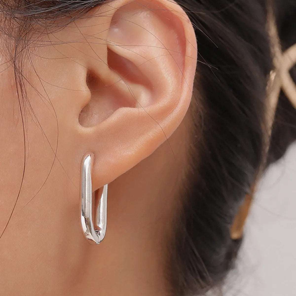 Women's Simple Rectangular Copper Earrings - ChoreGirl