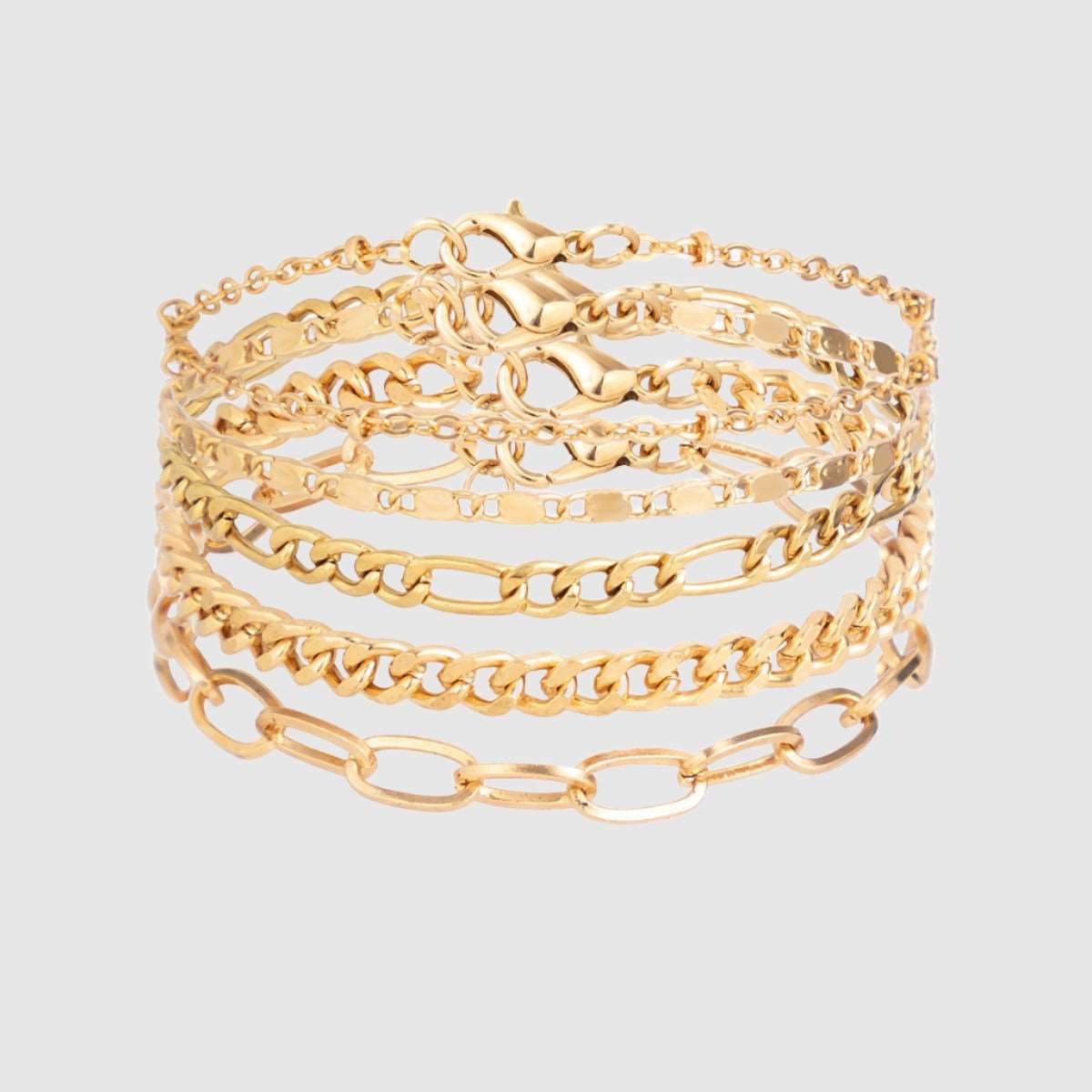 Women's Simple Twin Cross Chain Bracelet - ChoreGirl