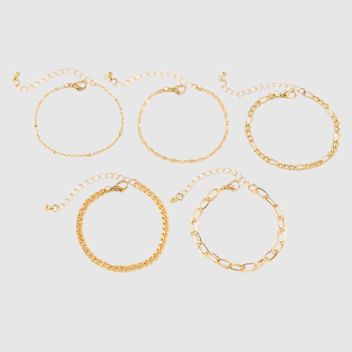 Women's Simple Twin Cross Chain Bracelet - ChoreGirl