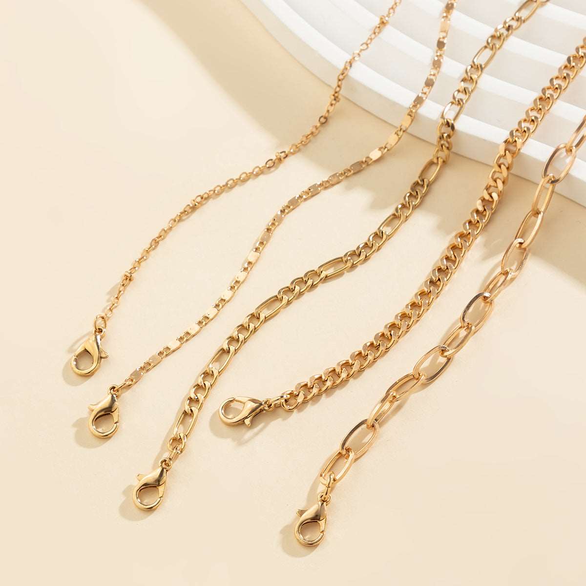 Women's Simple Twin Cross Chain Bracelet - ChoreGirl