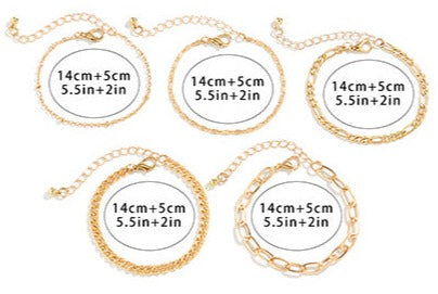 Women's Simple Twin Cross Chain Bracelet - ChoreGirl
