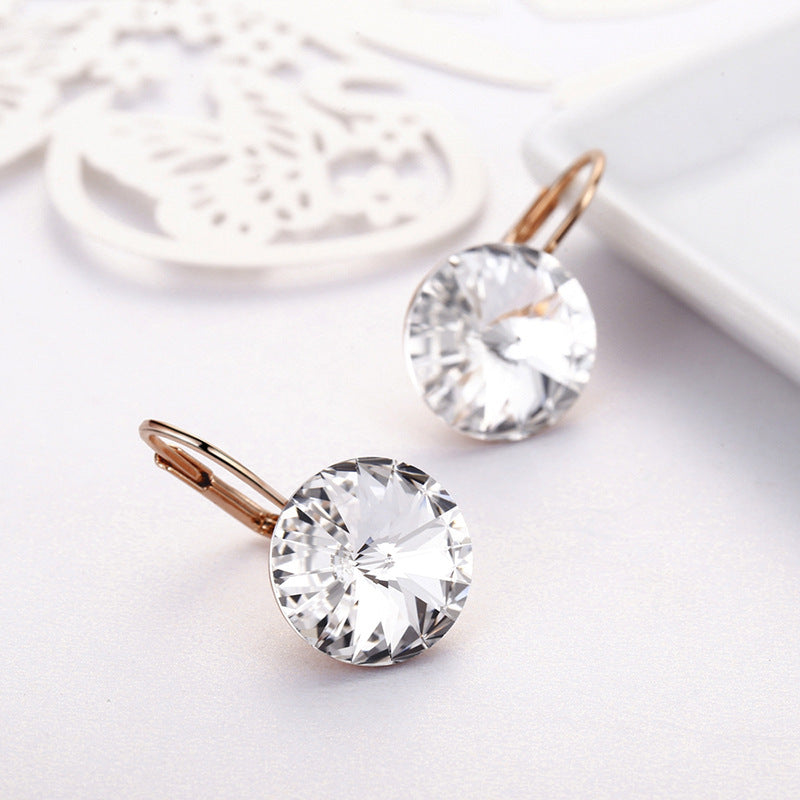 Women's Simple and Elegant Crystal Earrings - ChoreGirl