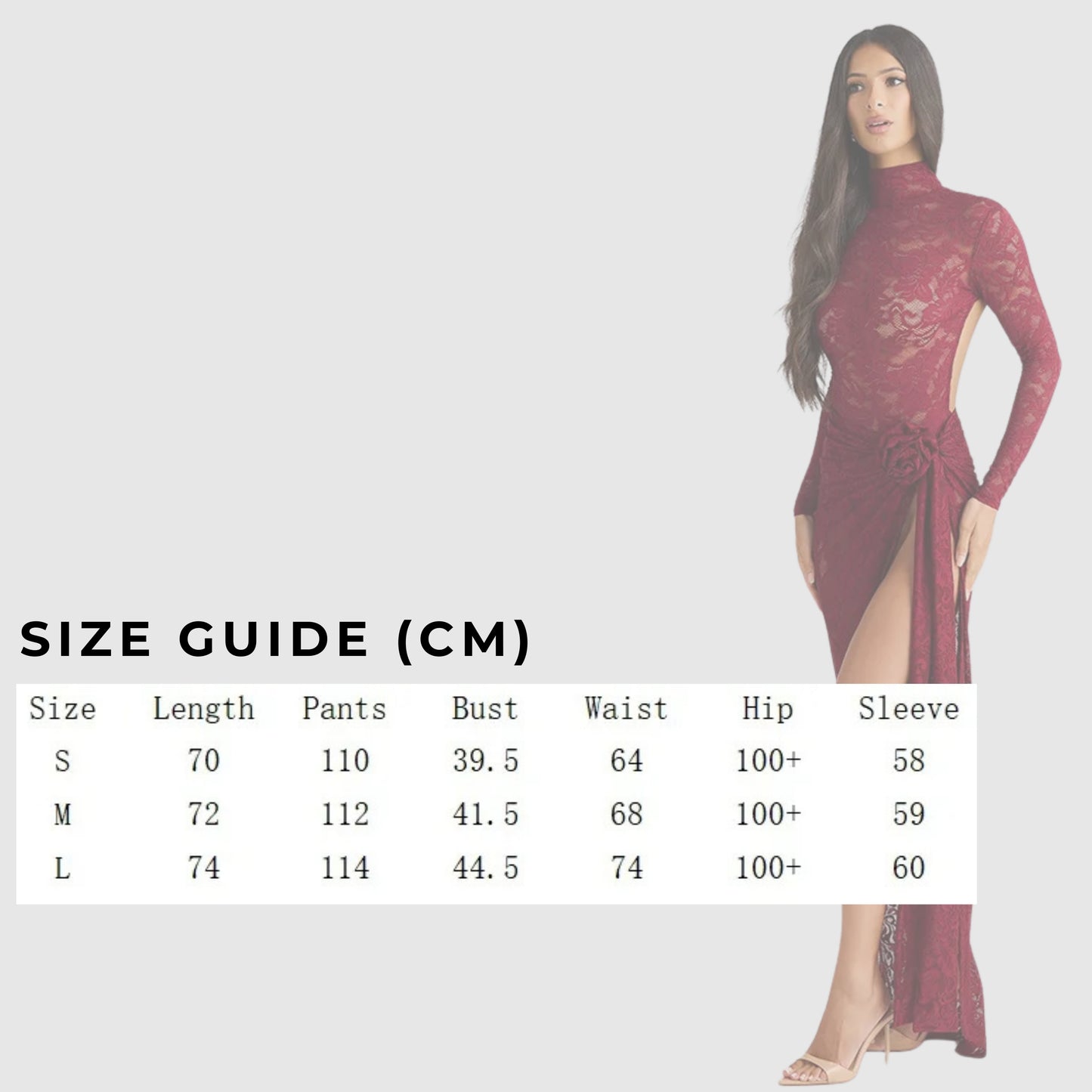 Women's Slim-fit See-through Two-piece Half Turtleneck Evening Gown with Bare Back - ChoreGirl