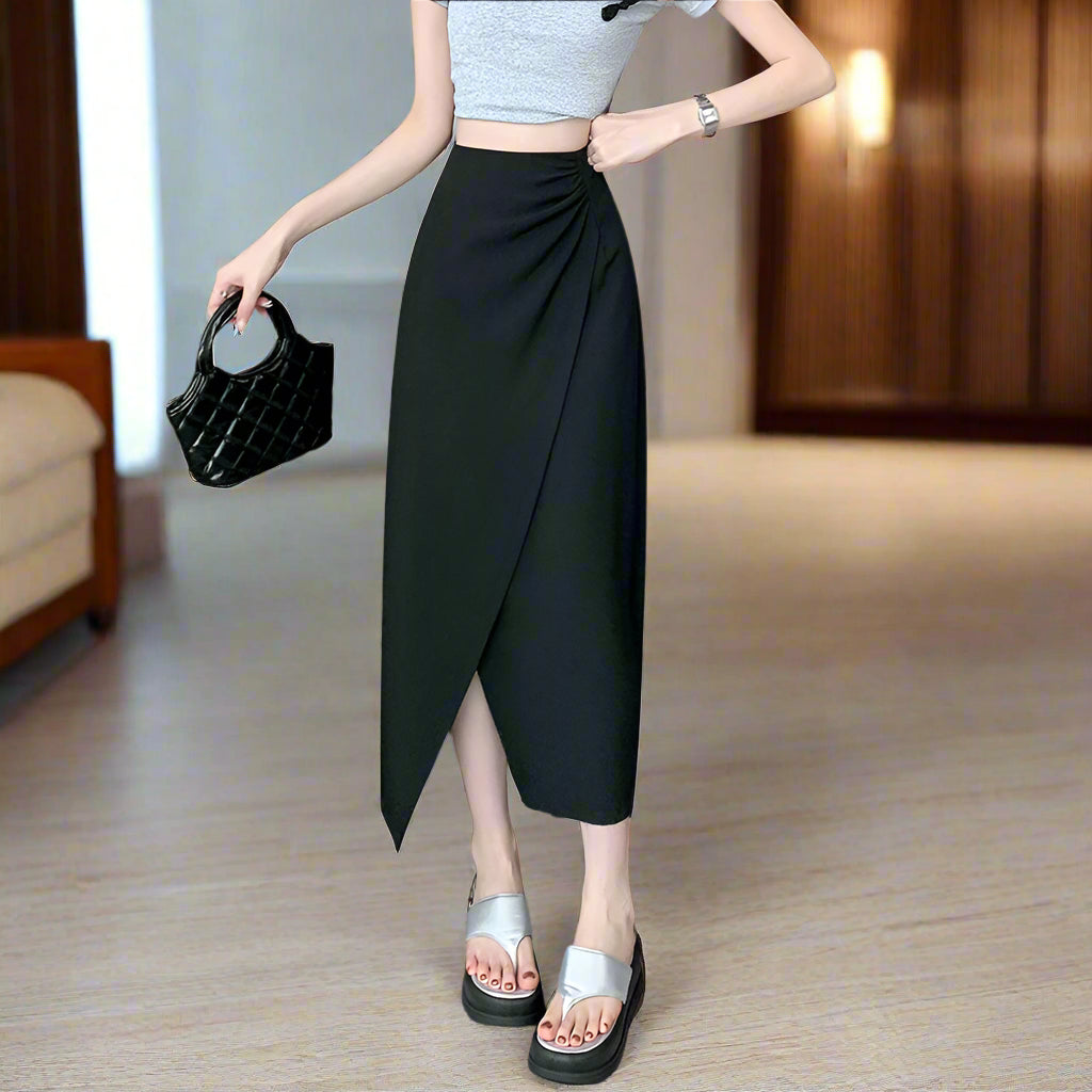 Women's Slim Fit High Waist Suit Skirt - ChoreGirl