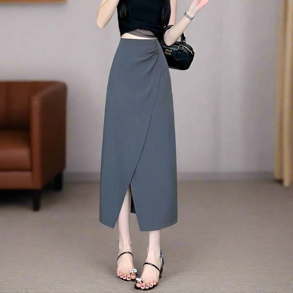 Women's Slim Fit High Waist Suit Skirt - ChoreGirl