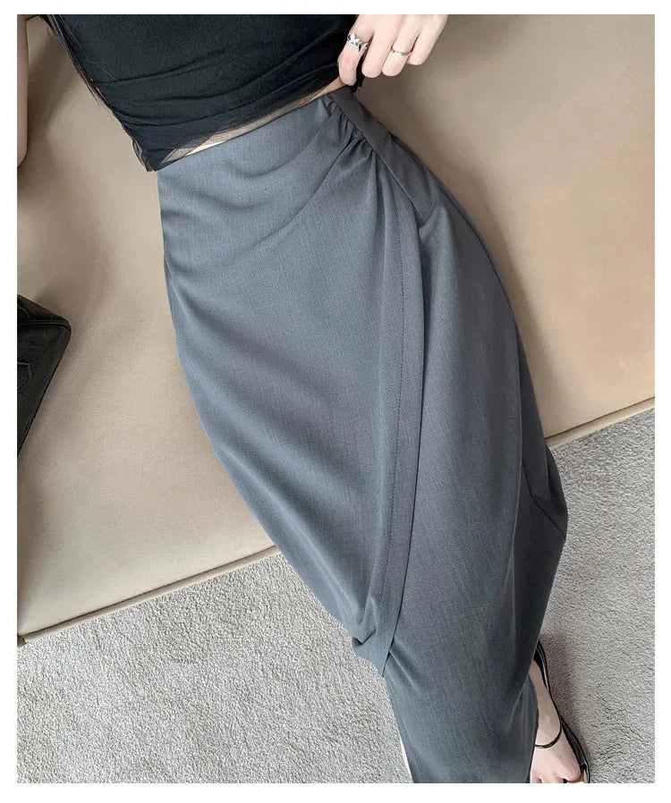 Women's Slim Fit High Waist Suit Skirt - ChoreGirl