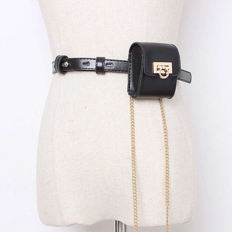 Women's Small Waist Belt Bag with Chain - ChoreGirl