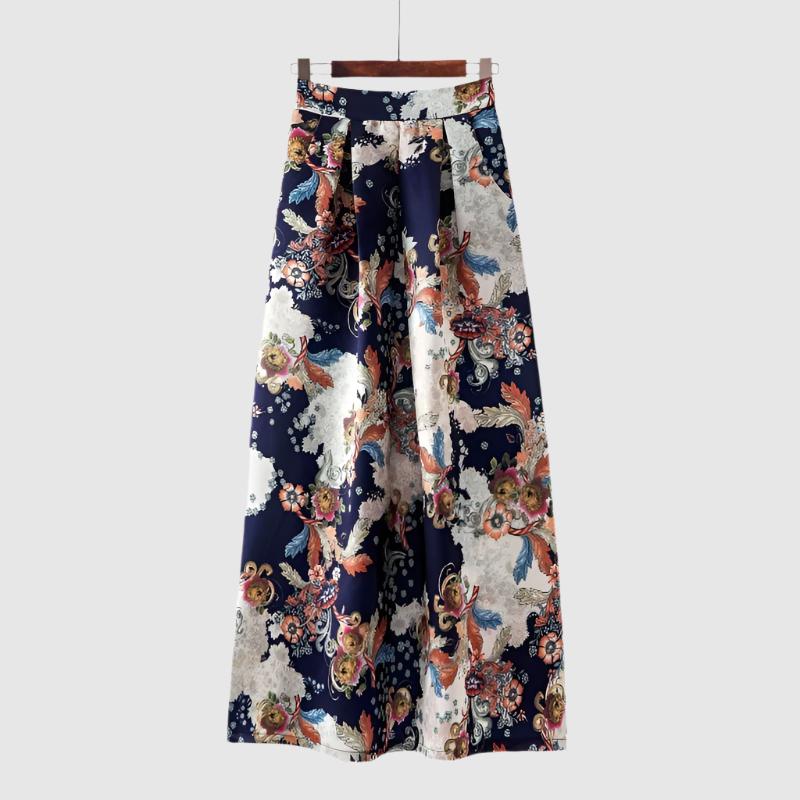 Women's Smooth Fabric Long A-line Skirt - ChoreGirl