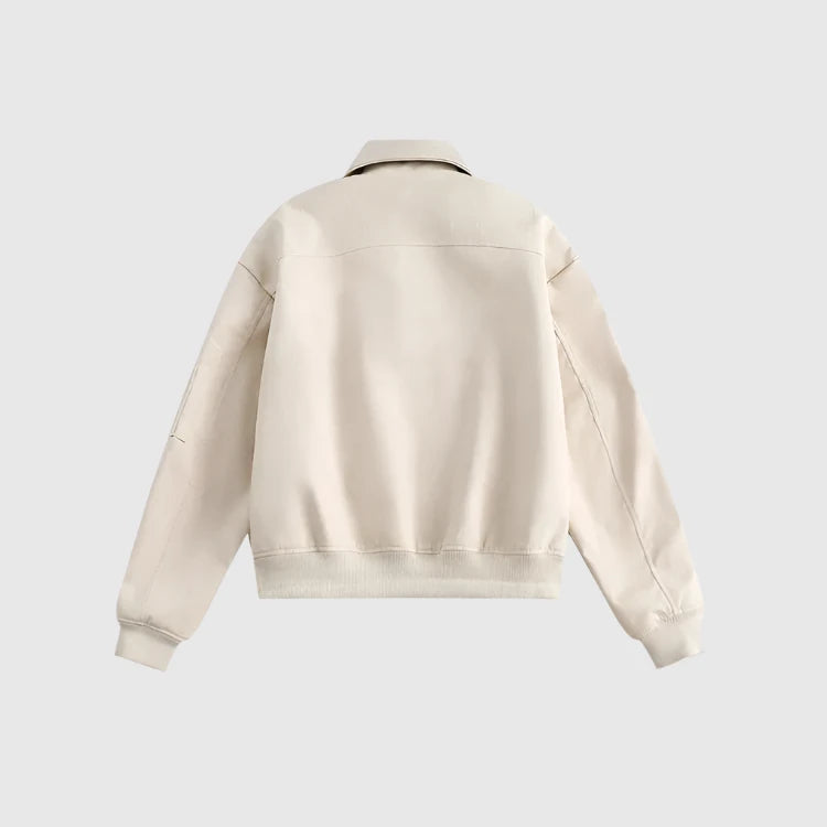 Women's Soft Fabric Bomber Jacket - ChoreGirl