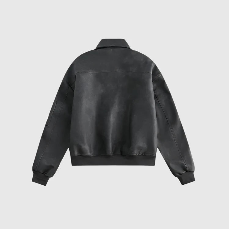 Women's Soft Fabric Bomber Jacket - ChoreGirl