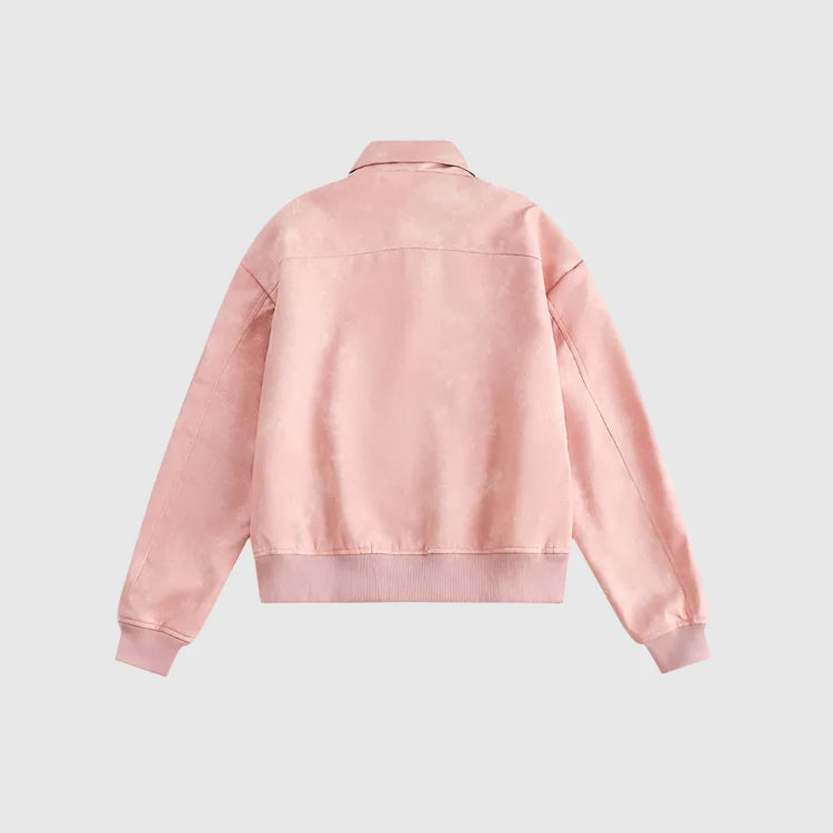 Women's Soft Fabric Bomber Jacket - ChoreGirl