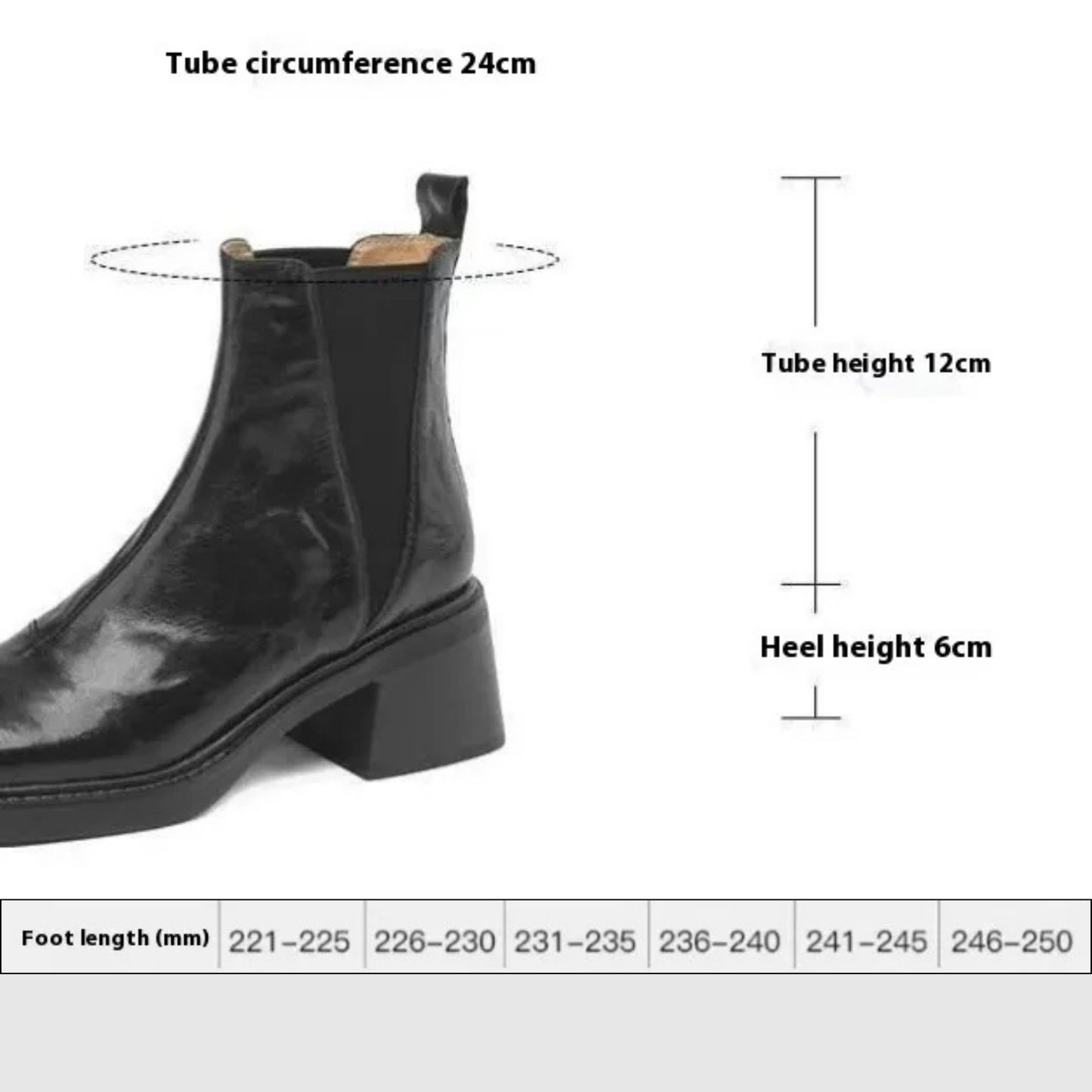 Women's Soft Leather Chunky Heel Chelsea Boots - ChoreGirl