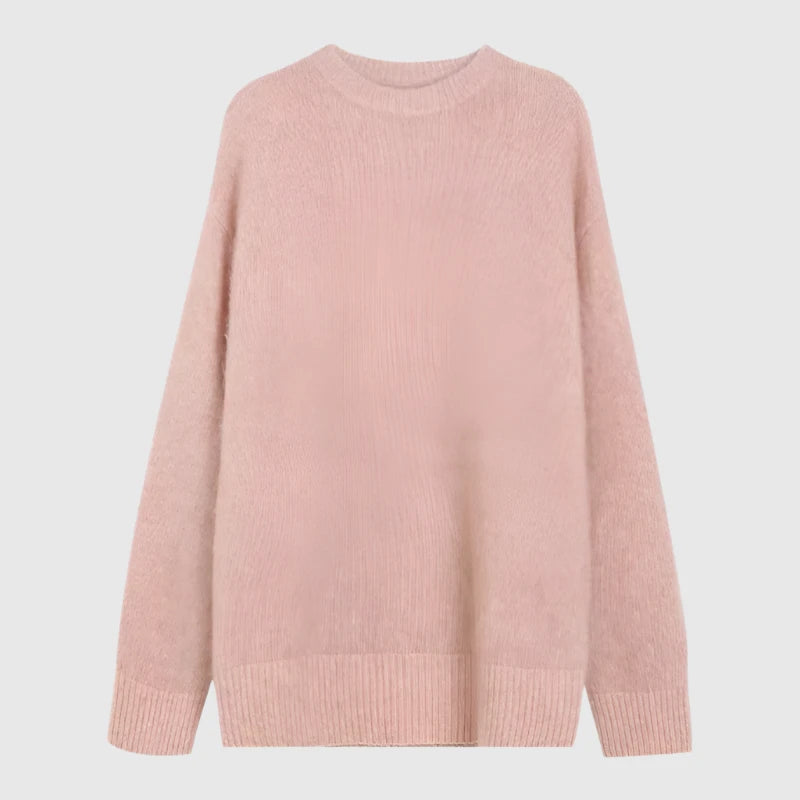 Women's Soft Round Neck Knitted Jumper - ChoreGirl