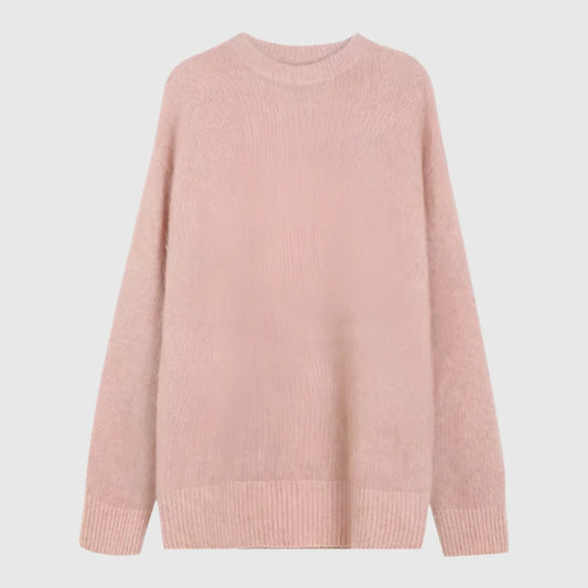 Women's Soft Round Neck Knitted Jumper - ChoreGirl