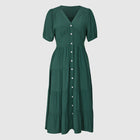 Women's Solid Color Short Sleeve Summer Dress