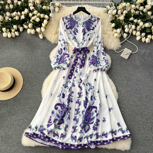Women's Sweet Vintage Court Style Lace Dress - ChoreGirl