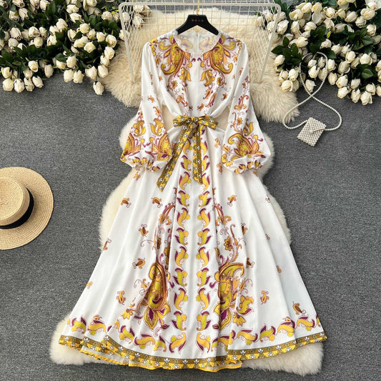 Women's Sweet Vintage Court Style Lace Dress - ChoreGirl