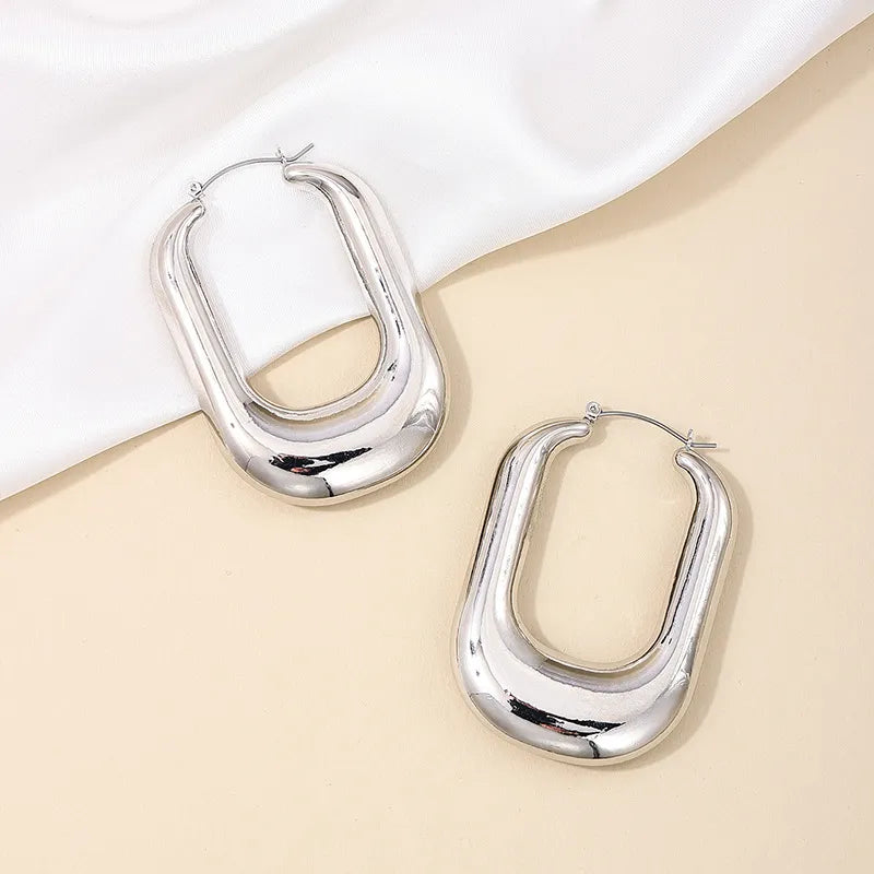 Women's U-shaped Irregular Exaggerated Vintage Earrings - ChoreGirl