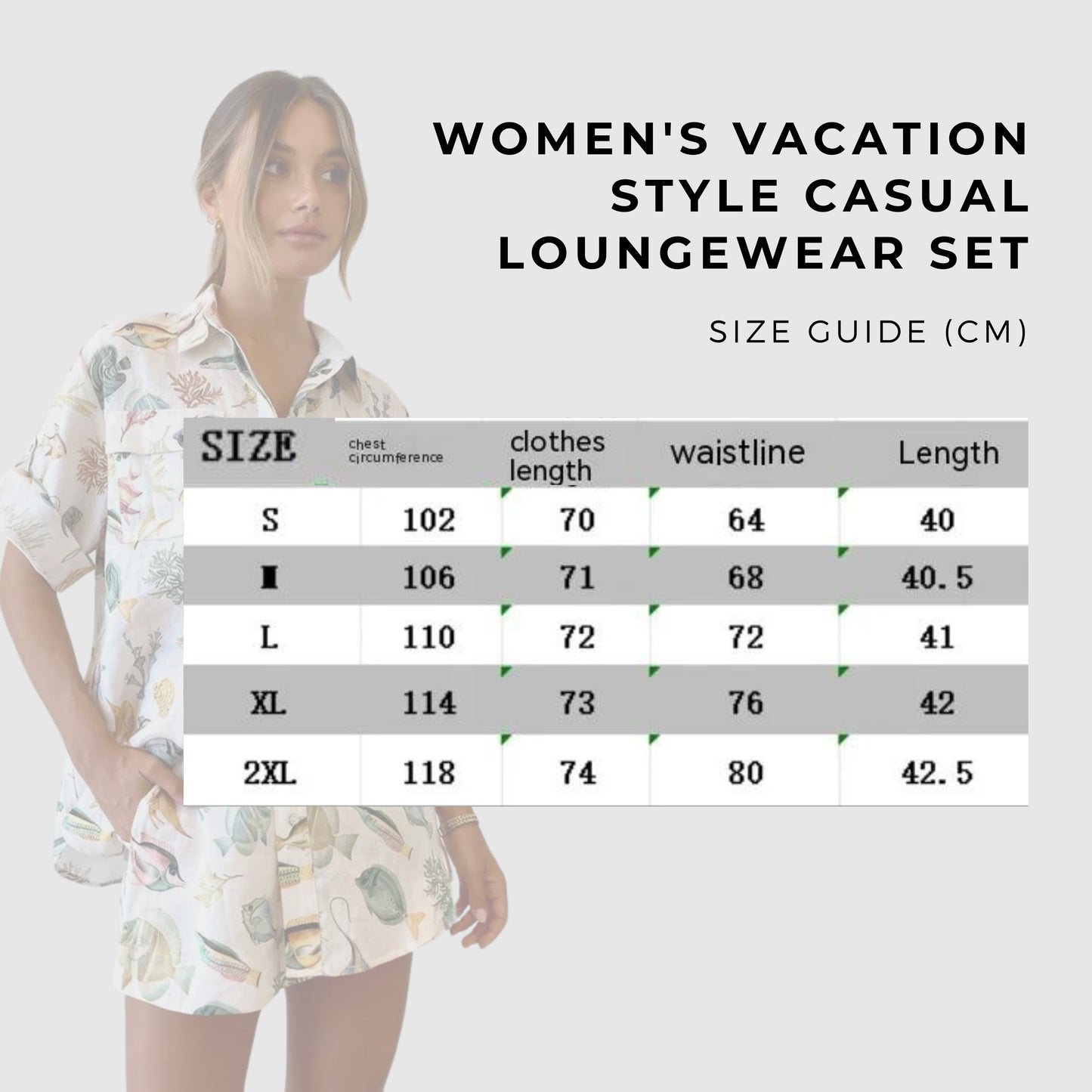 Women's Vacation Style Casual Loungewear Set - ChoreGirl