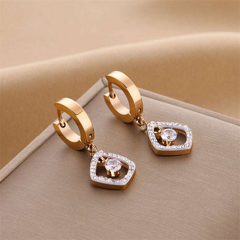 Women's Various Styles Titanium Steel Earrings - ChoreGirl