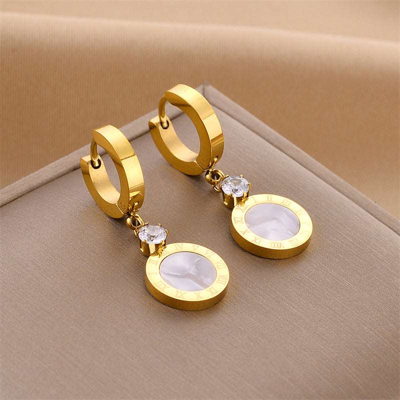 Women's Various Styles Titanium Steel Earrings - ChoreGirl