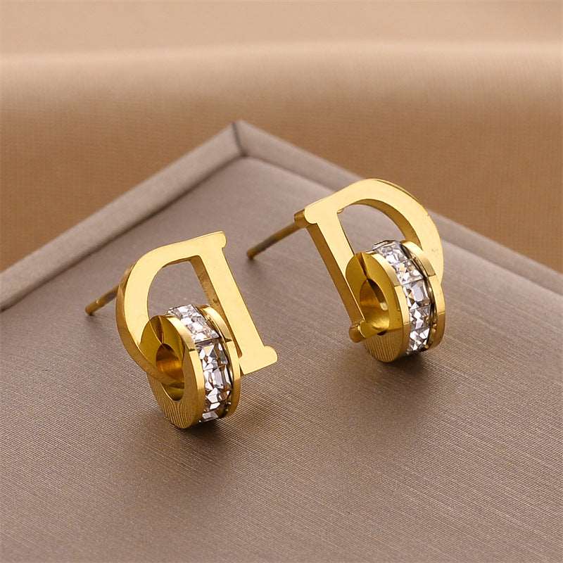 Women's Various Styles Titanium Steel Earrings - ChoreGirl