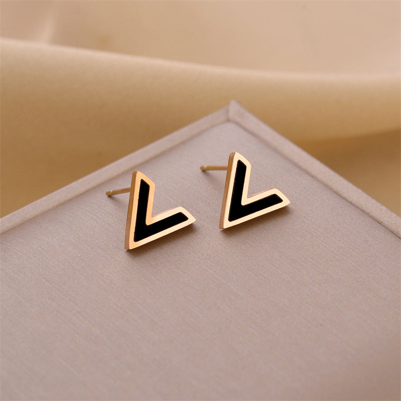 Women's Various Styles Titanium Steel Earrings - ChoreGirl