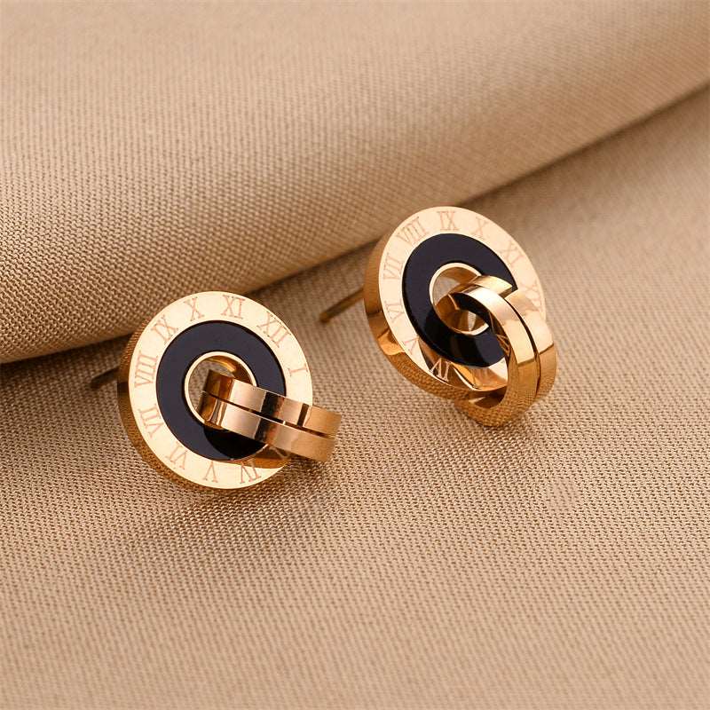 Women's Various Styles Titanium Steel Earrings - ChoreGirl