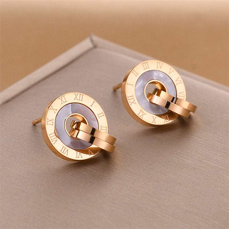 Women's Various Styles Titanium Steel Earrings - ChoreGirl